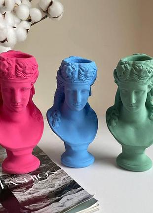 Гіпсовий бюст аріадна (кашпо) 17.5см другой (под заказ)