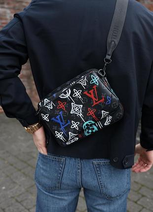 Мужская брендовая кожаная сумка мужская кожаная кожаная сумка