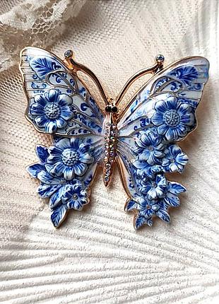 Брошка " метелик"  6 см