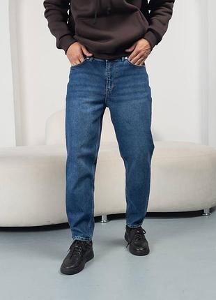Чоловічі прямі джинси люкс якості, джинси мом, стильні класичні джинси на кожен день