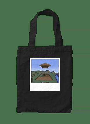 Шоппер с принтом мinecraft