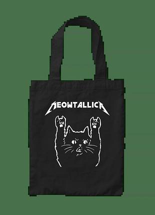 Шоппер с принтом metallica