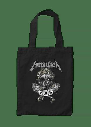 Шоппер с принтом metallica