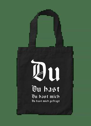 Шоппер с принтом rammstein