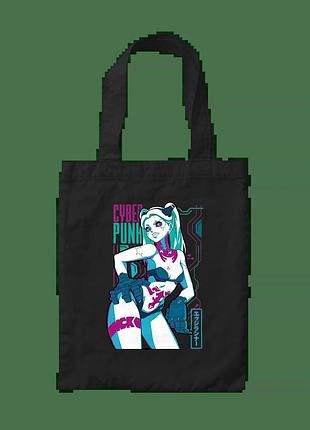 Шоппер с принтом киберпанк: бегущие по краю
