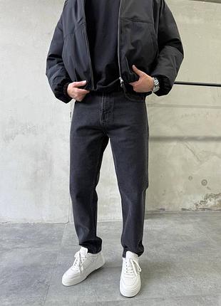 Чоловічі прямі джинси люкс якості, джинси мом, стильні класичні джинси на кожен день