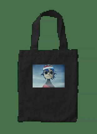 Шоппер с принтом gorillaz