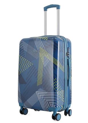 Валіза semi line 24" (m) blue pattern (t5652-2)