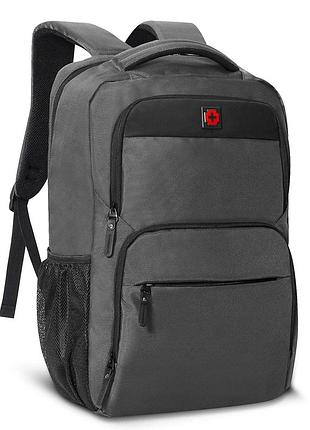 Рюкзак городской swissbrand austin 19 grey (swb_bl21aus801u)