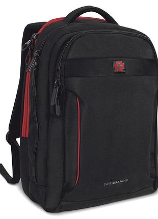 Рюкзак городской swissbrand nyon 2.0 20 black (swb_be19nyo001u)