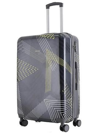 Валіза semi line 28" (l) black pattern (t5651-3)