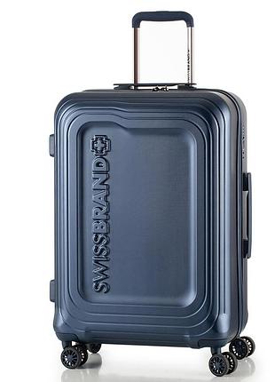 Чемодан swissbrand london (l) navy (swb_lhlon603l)