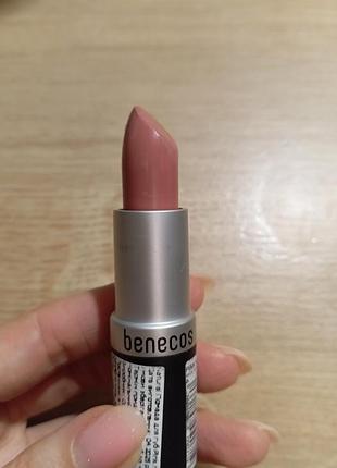 Губна помада benecos natural lipstick нюд рожева