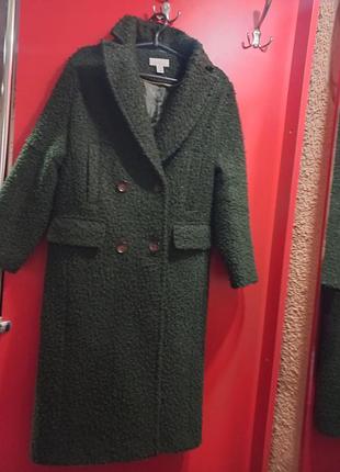 Двубортне пальто букле topshop