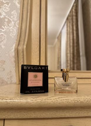 Духи парфюм парфум 5 мл bvlgari булгари булгарі миниаюра тестер міні splendida