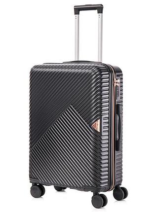 Валіза semi line 24" (m) black (t5726-2)