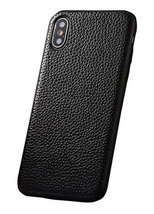 Чехол на xiaomi redmi note 14 4g кожаный силиконовый бампер накладка противоударный "genuine" bull черный