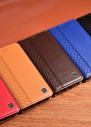 Чехол на xiaomi redmi note 14 4g книжка из натуральной кожи с подставкой визитницей противоударный "bottega"