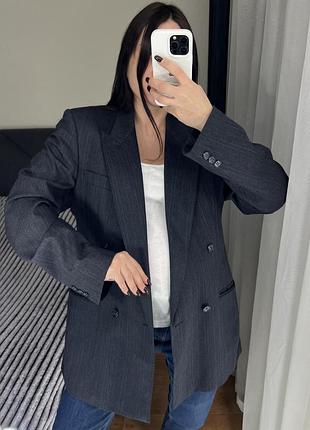 100% вовна шерсть теплий оверсайз піджак пиджак блайзер франк шерстяний вовняний