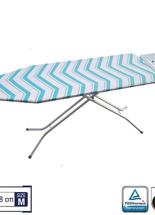 Доска гладильная casa si superstandard basic 120x38 white/green zigzags (cs95150e166)