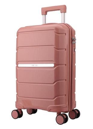 Чемодан semi line 20" (s) pink (t5836-1)