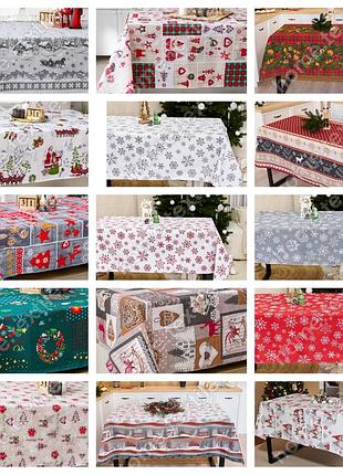 Скатертина новорічна. новорічна лляна скатертина 15 варіантів