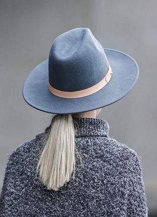 Вовняний сірий капелюх федора lack of color