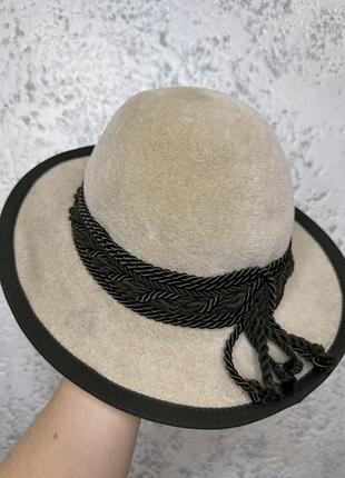 Вовняний вінтажний австрійський капелюх collins hute wien salzburg