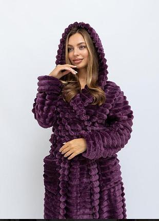 Теплый женский халат