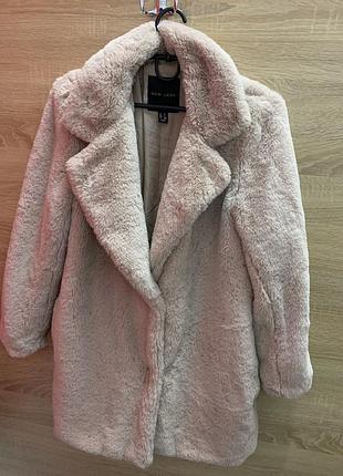 Шубка тедді (new look) ніжно рожевого кольору