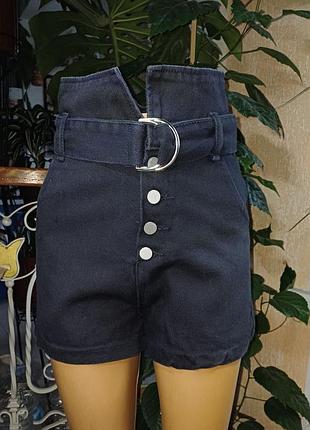 Женские джинсовые шорты с высокой талией