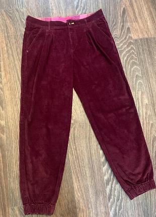 Вінтажні брюки штани adidas вельветові винного кольору