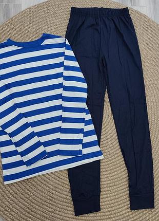 Піжама для хлопчика george смужка синій, комплект для сну 122-128