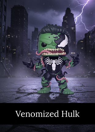 Фигурка funko pop веном веномизированный халк marvel venomized hulk марвел 10 см 366