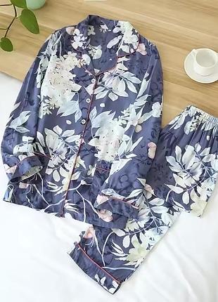 100% віскоза жіночий піжамний комплект