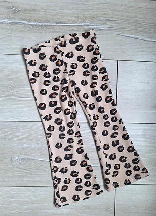 Штаны лосины клёши в рубчик 2-3 годика  disney