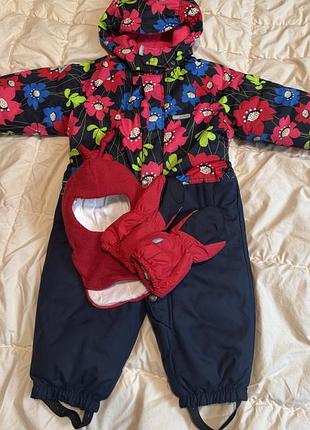 Зимовий комбінезон lenne, 80+6 ( шлем+краги )