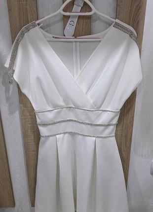 Платье ручная вышивка ,стразы, новый год