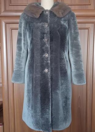 Шуба женская мутон натуральный мех