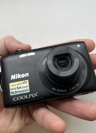 Фотоаппарат камера nikon coolpix s3300 16.0mp як нова + карта 4 гб