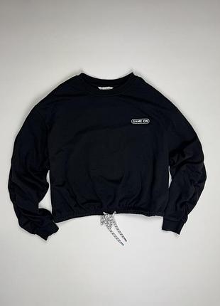 Жіночий кроп-світшот “game on”