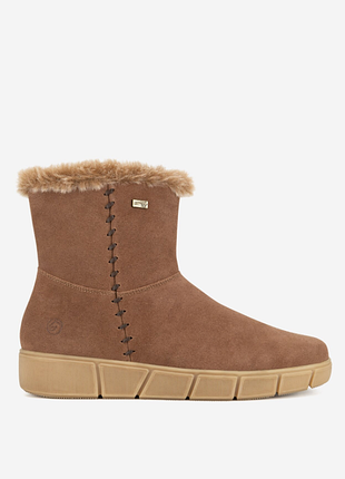 Женские ботинки remonte коричневого цвета / зимние ботинки remonte