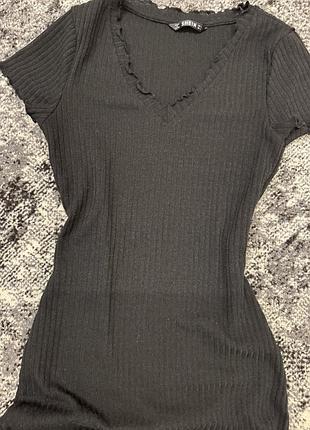 Чорна міні сукня shein