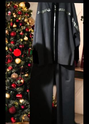 Мегосупербатал!
женский теплый костюм
большого размера!
бедра160-200см
свободные брюки
палаццо,
полномерный!