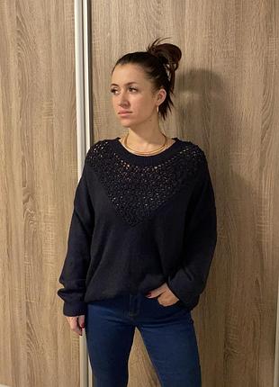 Светр l 🌊темно -синій