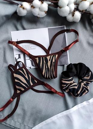 Набор соблазнительных мини-бикини + резинка в подарок ❤️‍🔥