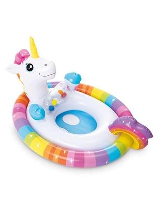Дитяче коло для плавання з трусиками intex єдиноріг