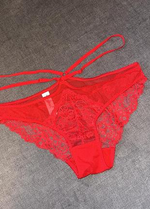 Сексуальні червоні мереживні трусики mandhari розмір: m та l