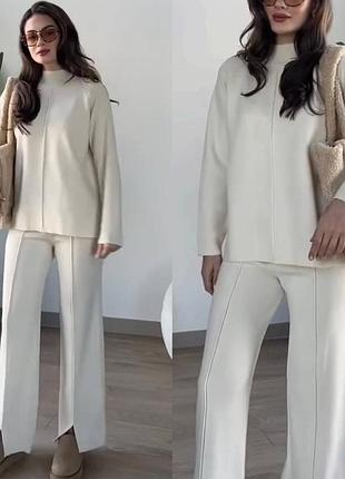 Брючный костюм двухсторонняя ангора