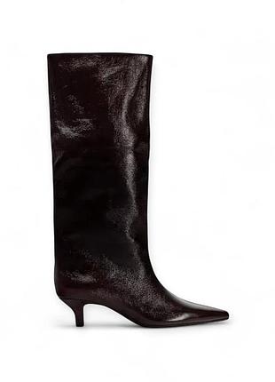 Лакові чоботи zara